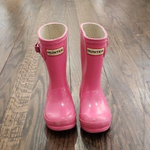 Hunter rain boots pink